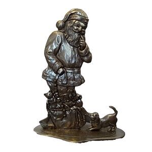 Seagull Santa Claus 1992 Pewter Figurine Canada Etain Zinn Playful Puppy‎ Toys